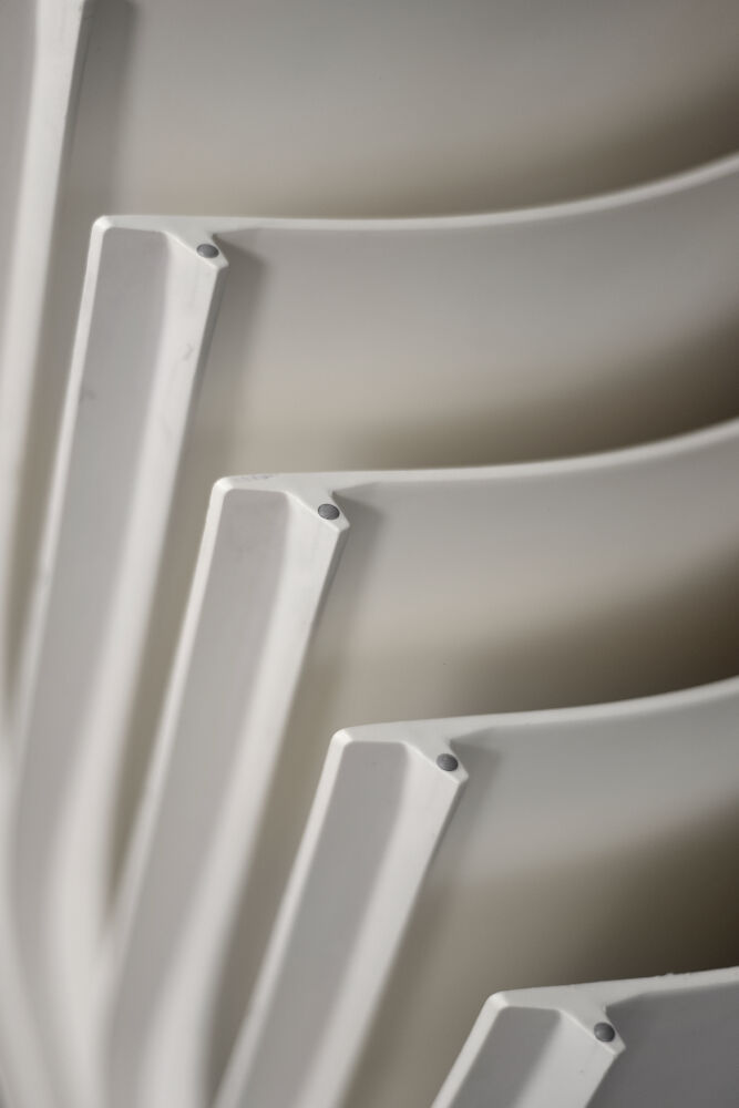 Mid-century smooth plastic vintage chairs by Philippe Starck for Xo Design, set of 5.