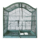 Old wooden and metal birdcage