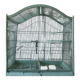 Old wooden and metal birdcage