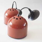 Lita pendant light for Circa terracotta metal