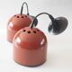 Lita pendant light for Circa terracotta metal