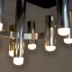Chandelier Maison Sciolari for Baker, 10 burners, Italy, 1970
