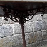 Bistro table marble top 145.5 cm