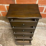 Antique Chest of Drawers with 5 Drawers Vintage Wood #D396