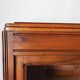 Parisian glass cabinet in solid walnut