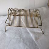 Brass vintage vinyl rack