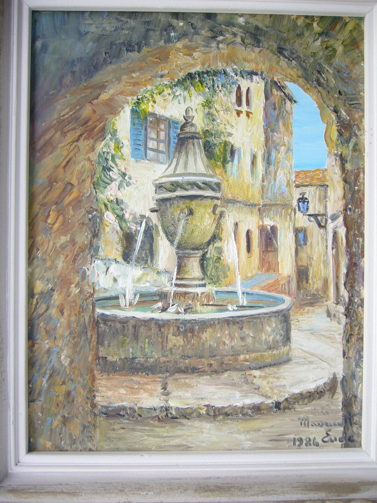 Oil painting on canvas "Fountain of St. Paul "