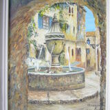 Oil painting on canvas "Fountain of St. Paul "