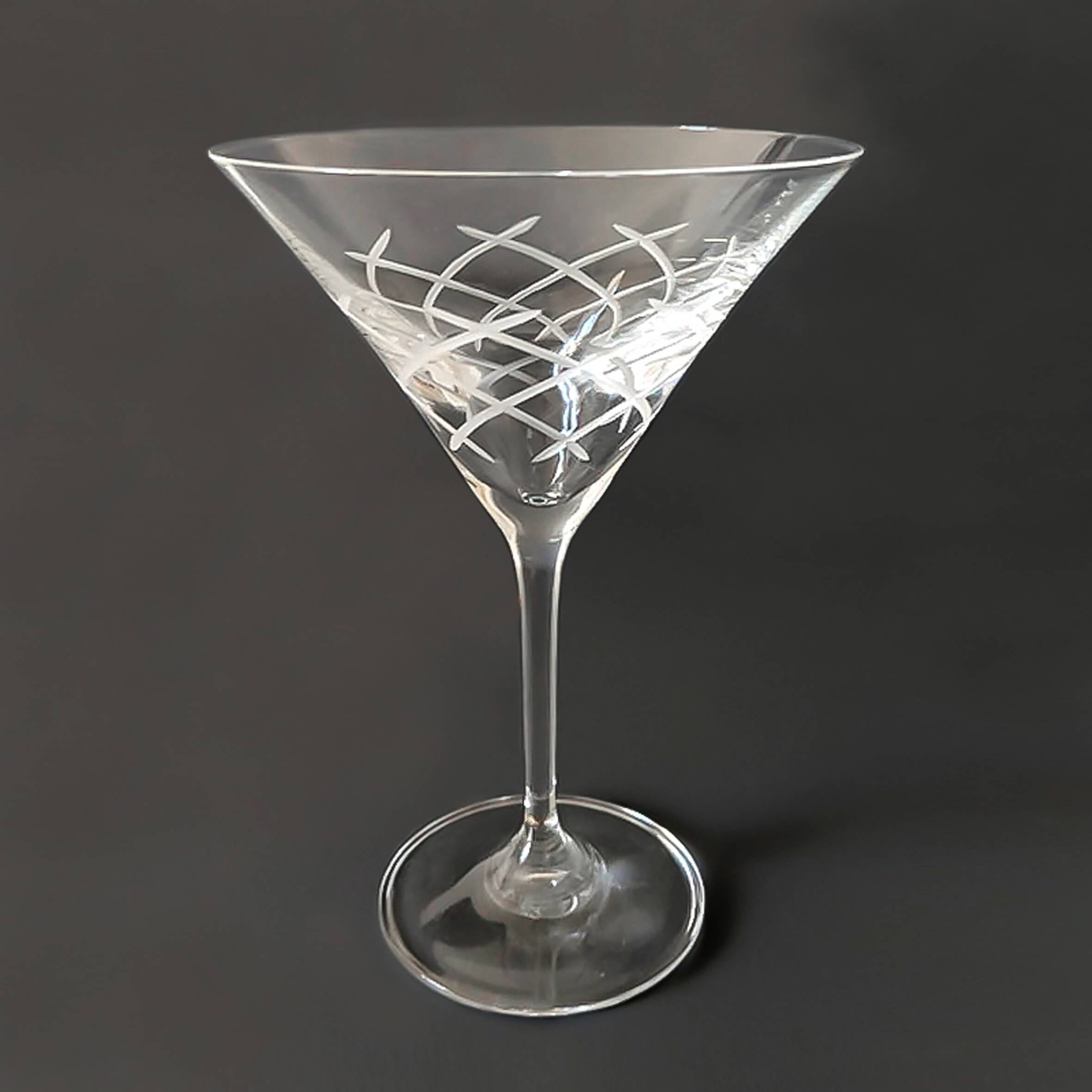 Vintage set of 4 Martini glasses