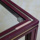 Table basse en verre avec table imbriquée de Pierre Vandel