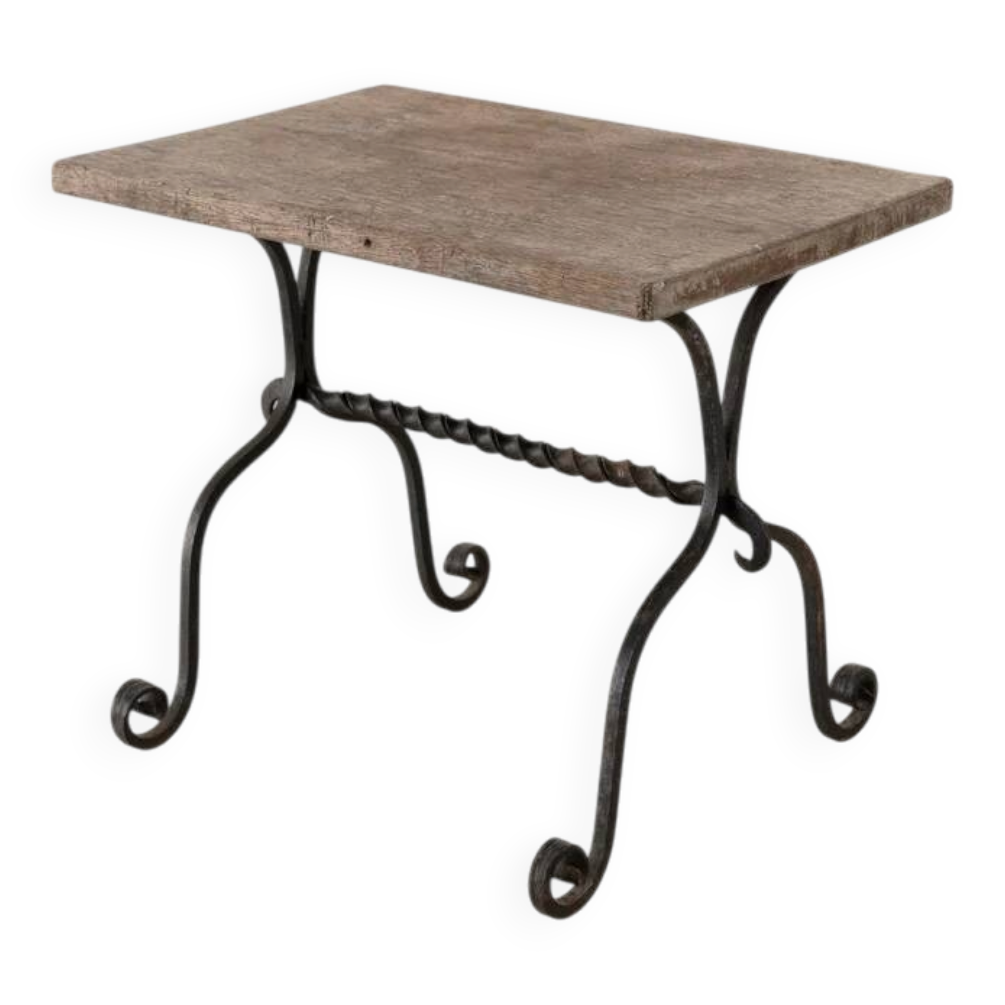 Early 20th century wrought iron side table