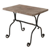 Early 20th century wrought iron side table