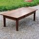 Oak farmhouse coffee table nineteenth century 1 drawer feet bobbins 149cm