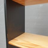 Black two-tone pine shelf