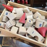 Stackable wooden building castle