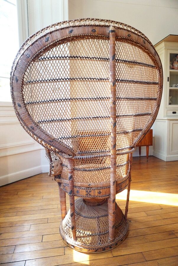 Emmanuelle rattan armchair