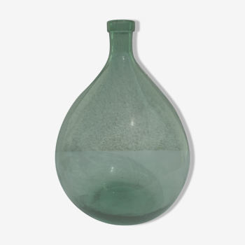 Canister dame-jeanne vdd glass molded green color 15 1/2 liters