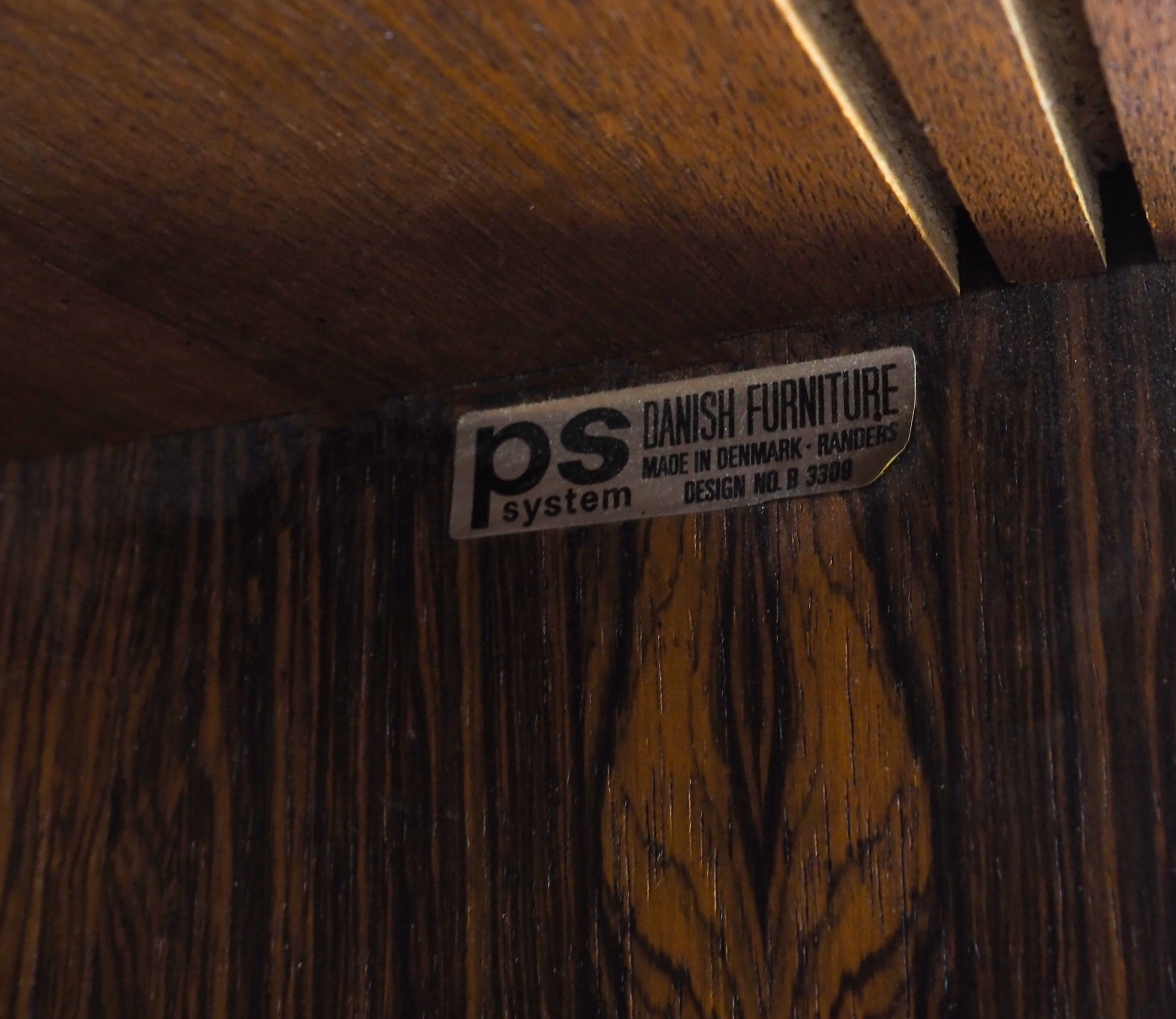 PS System rosewood wall unit by Randers Mobelfabrik, 1960's