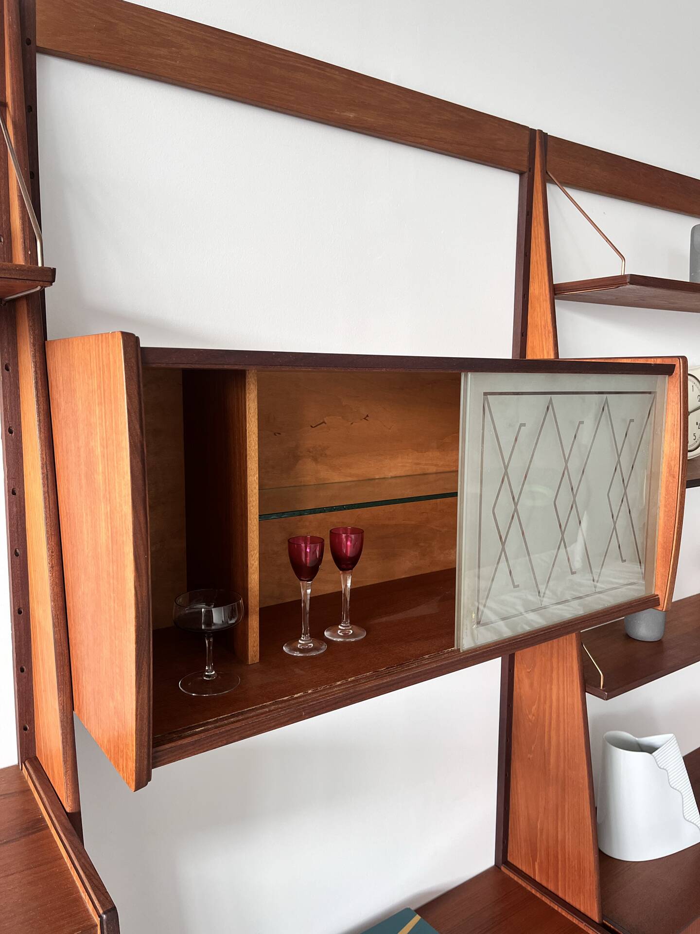 Panto Scandinavian Modular Bookcase, 1960’s Norway, Mid Century Teak