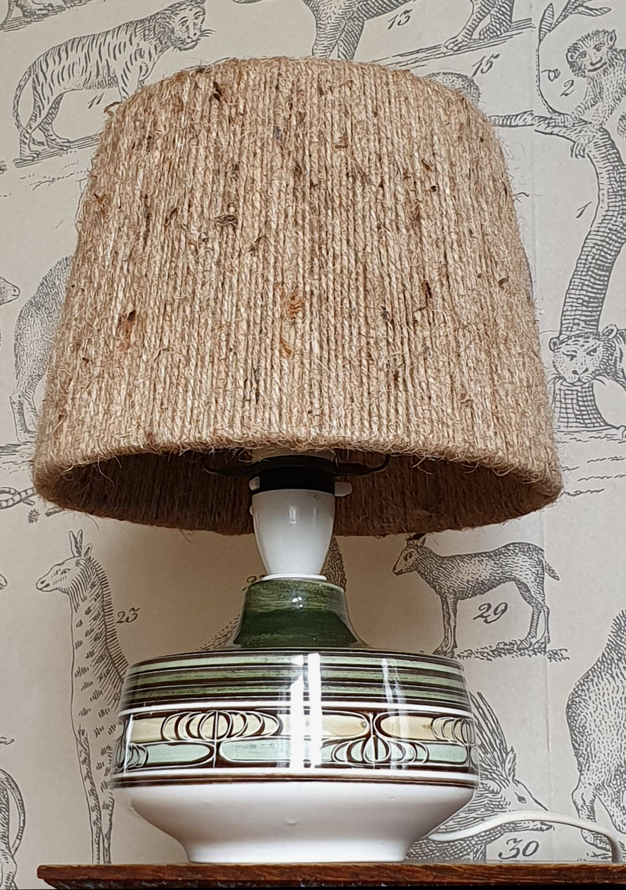 Ceramic lamp Jersey Pottery 70s