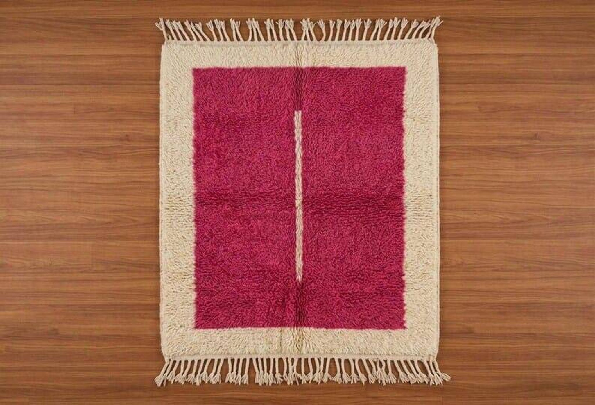 Handmade traditional pure wool rug 2/3 m