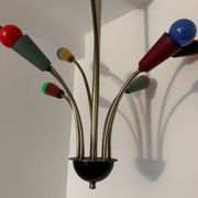 Multicoloured Sputnik chandelier from the 1960s.