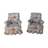 Pair of toad armchairs