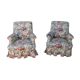 Pair of toad armchairs