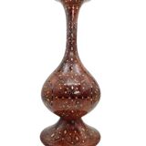 Luxurious Vase in Thuya Wood and Mother-of-Pearl