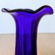 Large Cobalt Blue Art Glass Vase - Murano Work - Italy 1960