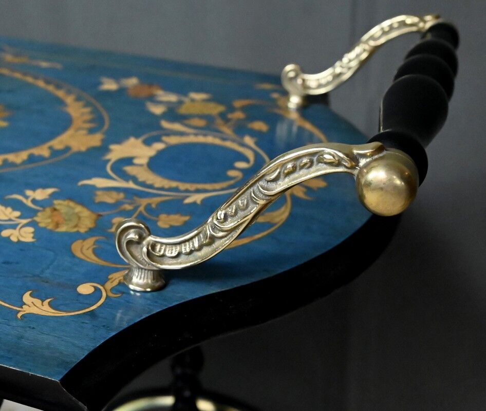 Service trolley in marquetry from Sorente, Italy – 1960