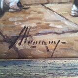 José Selles Alemany (born in 1937) Oil on panel - 19 x 32 cm - signed