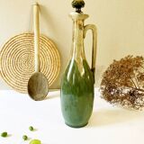 Calvados jug in flamed stoneware, signed François Labbé, ca. 1950