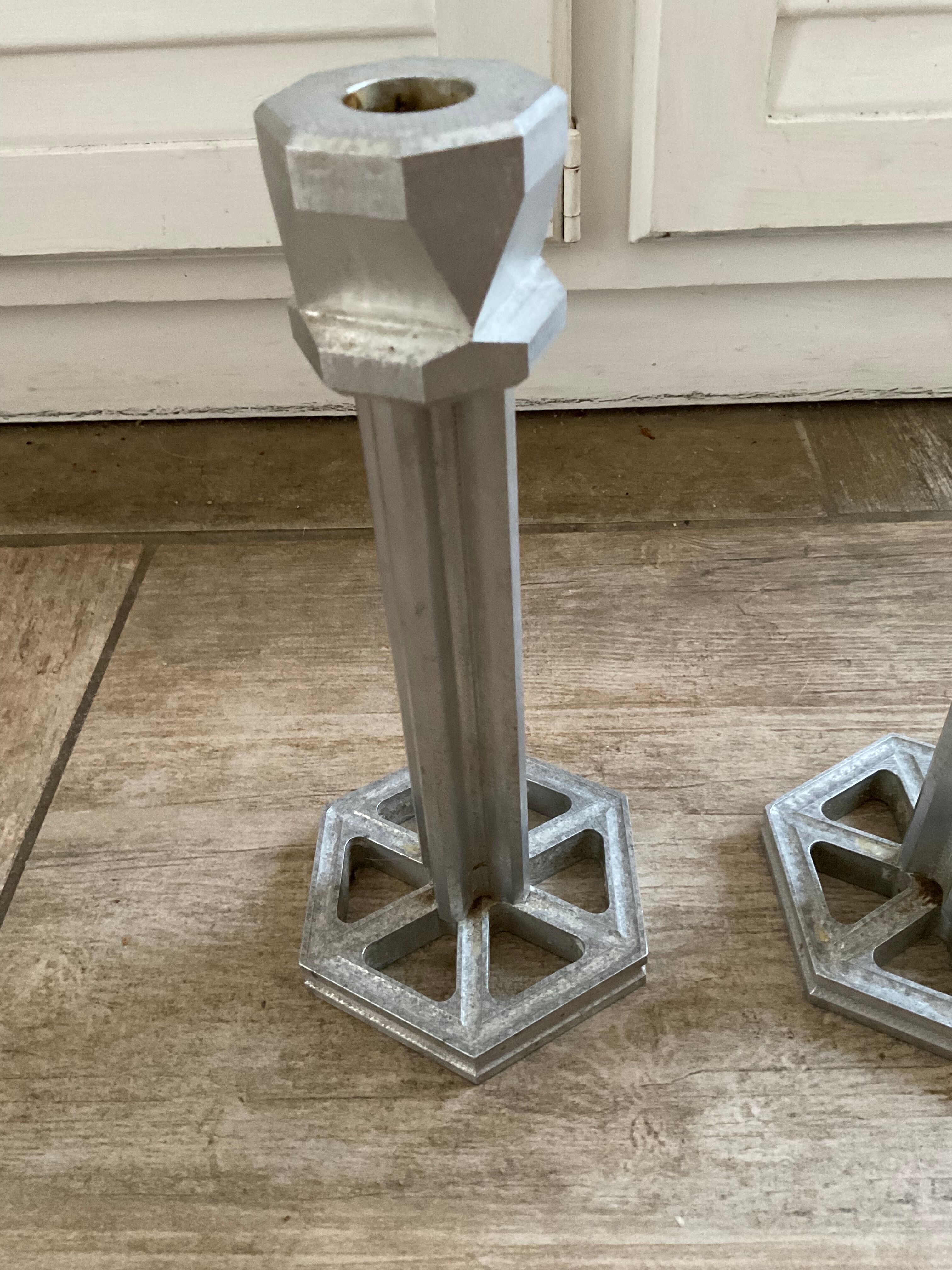 Pair candle holders