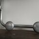 Vintage wall-mounted aluminum coat rack