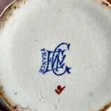 Ensemble thé Gien: théière, tasse et pot a lait