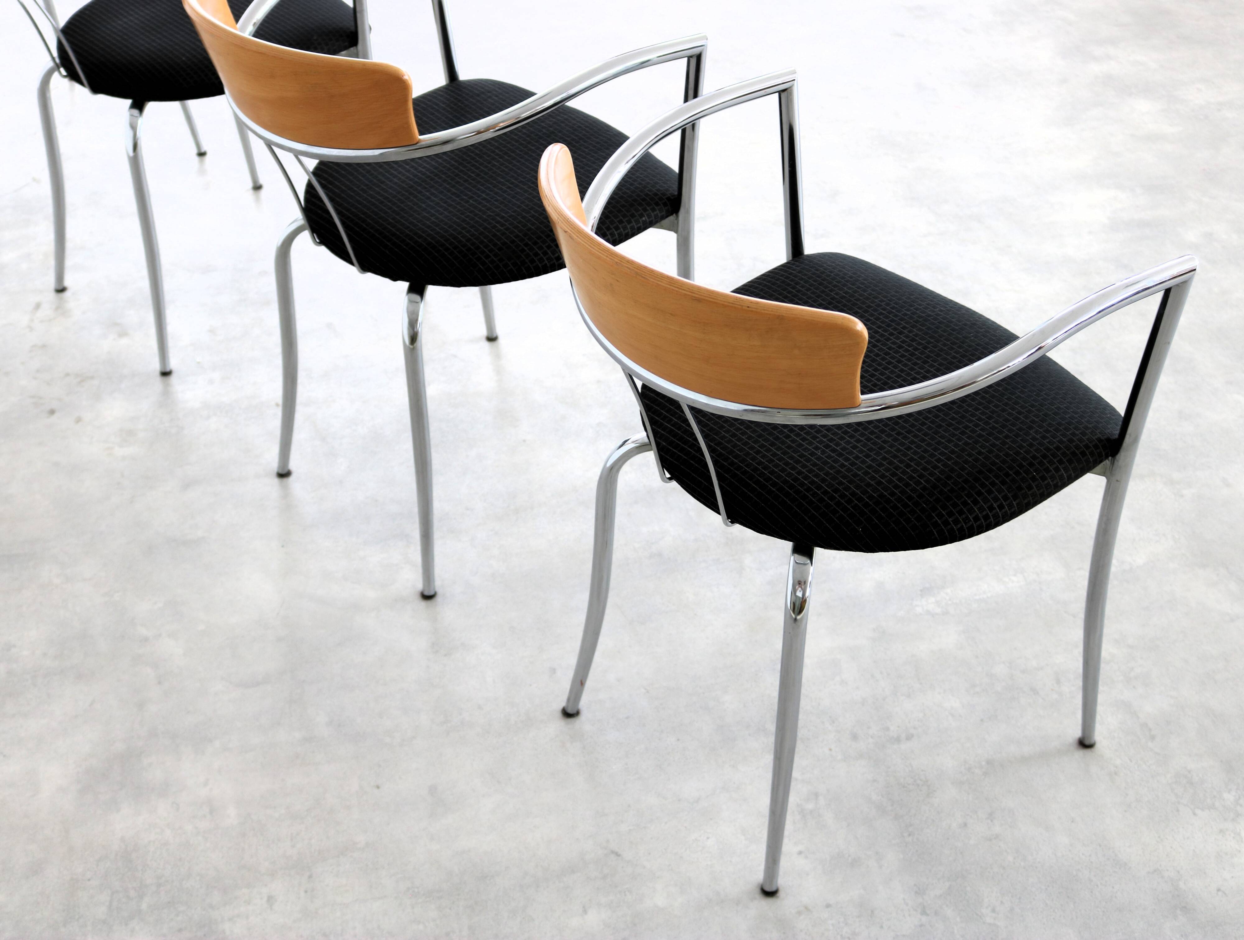 Vintage chairs | dining chairs | Effezeta | 80s