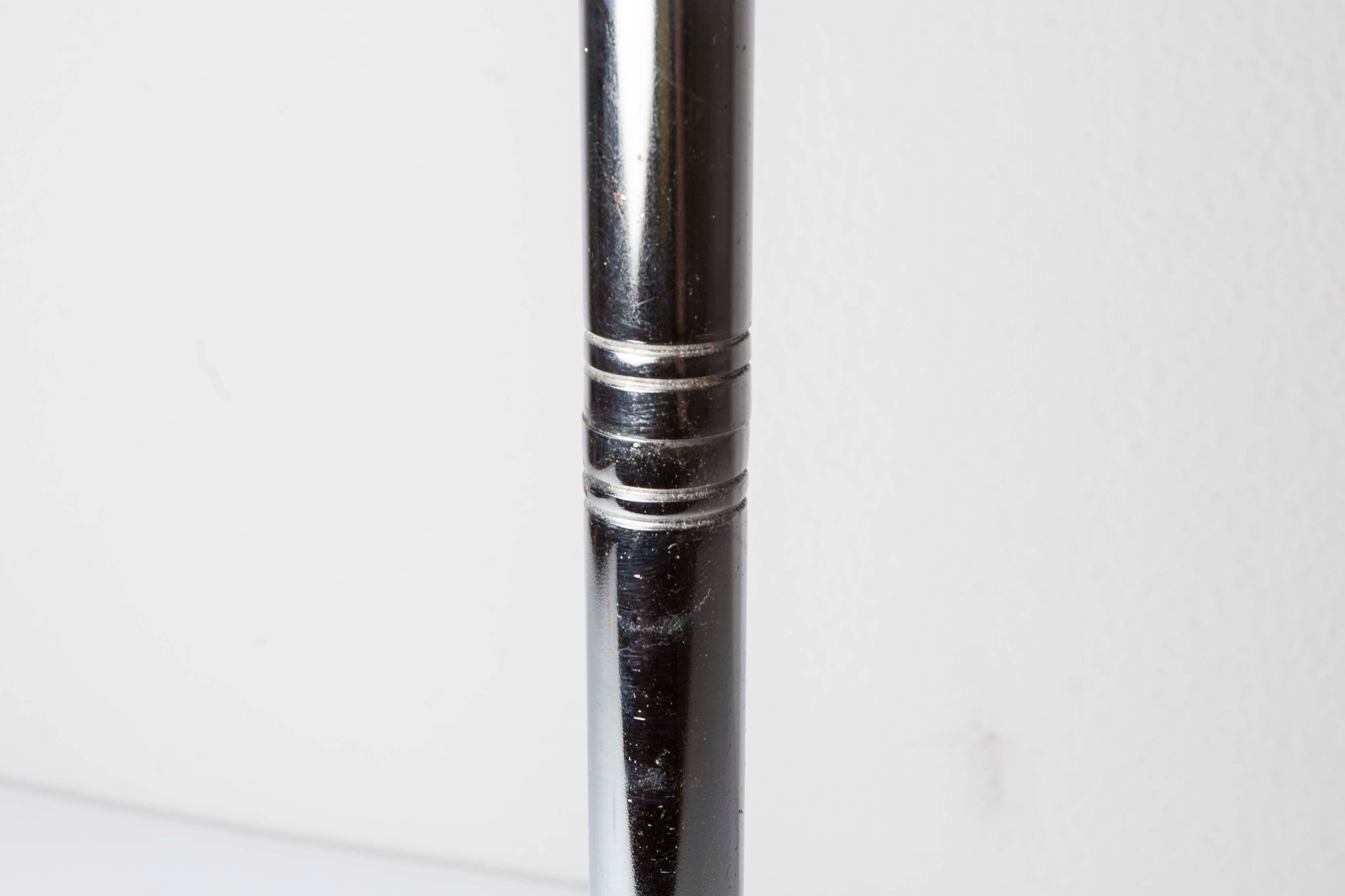 Ashtray on foot art deco chrome