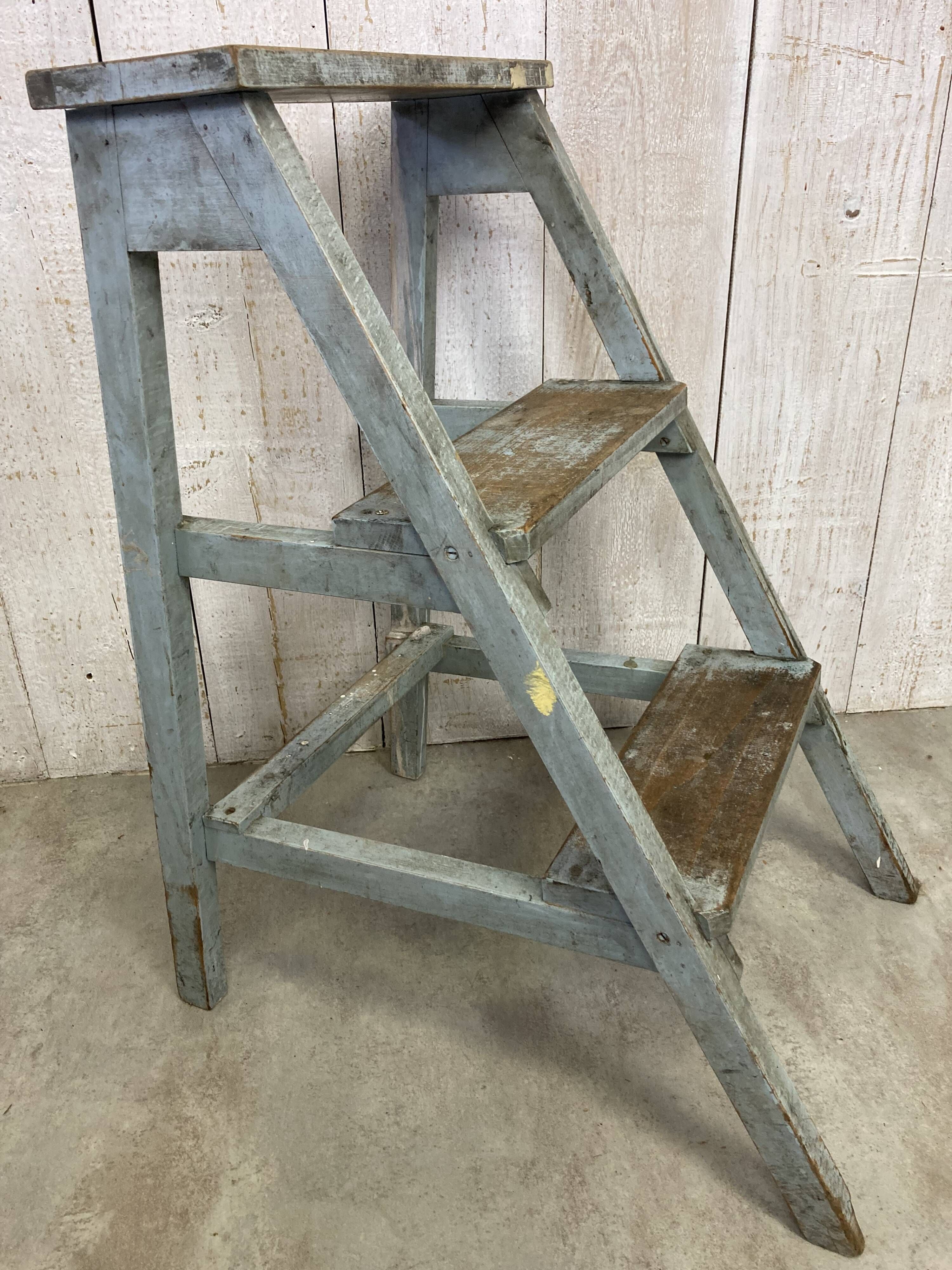 Stool and workshop step ladder set