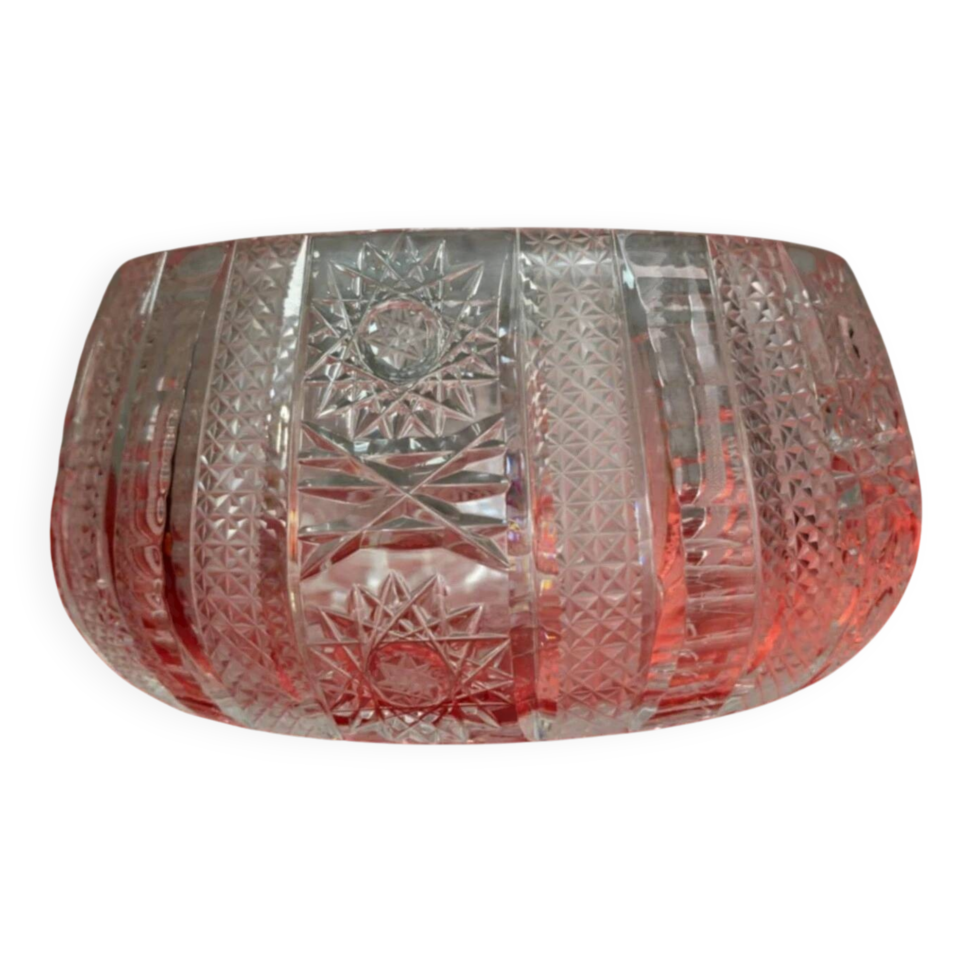 Chiseled crystal cup circa 1970