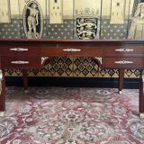 Empire style flat desk in mahogany