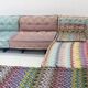 Roche Bobois Mah Jong sofa Missoni design by Hans Hopfer with platform