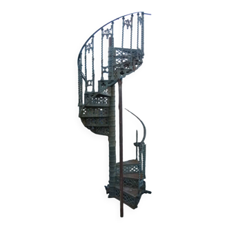 19th century cast iron spiral staircase