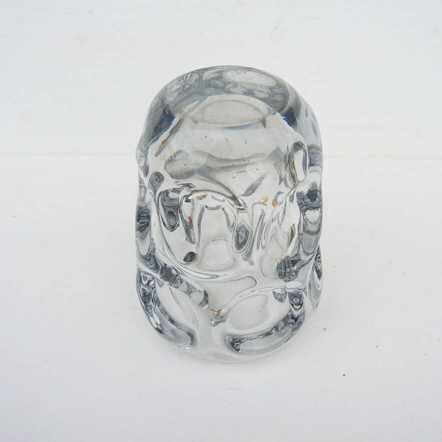 Ancient 'Bubbles' vase from the Vannes Crystal Factory