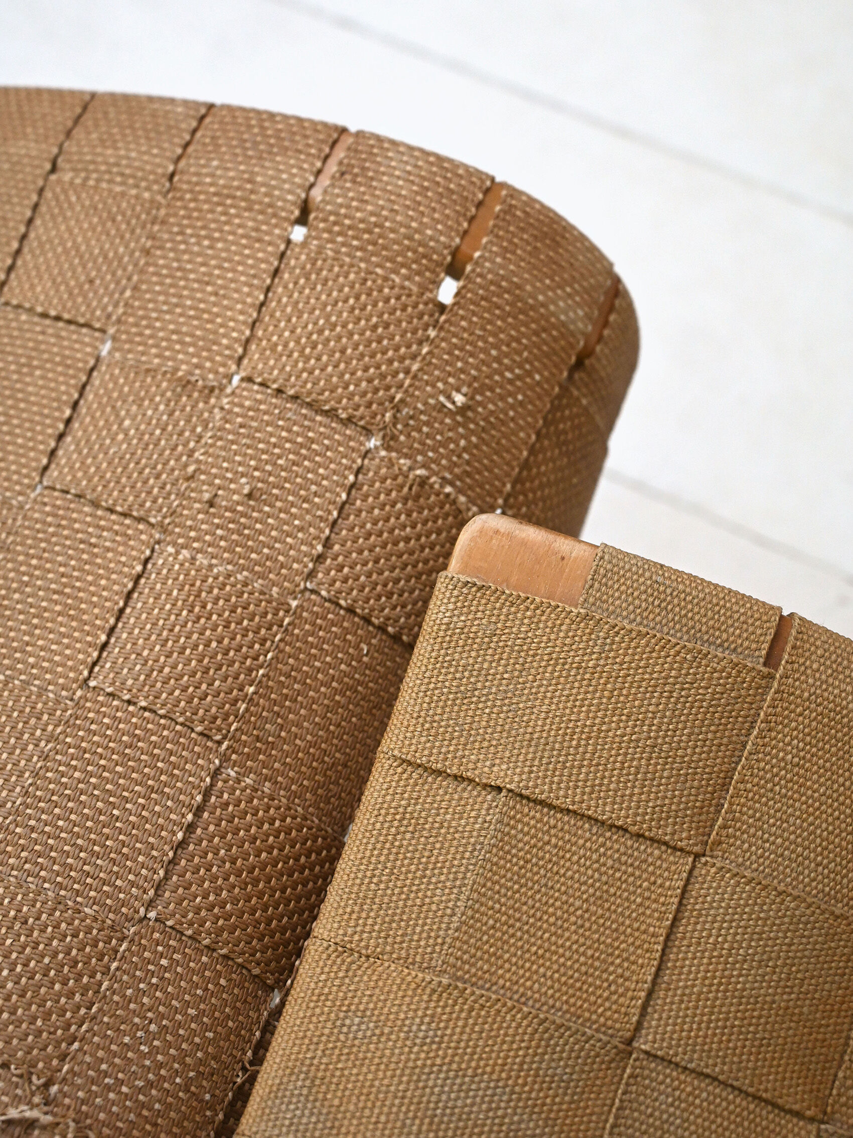 'Pernilla' armchair and footstool designed by Bruno Mathsson