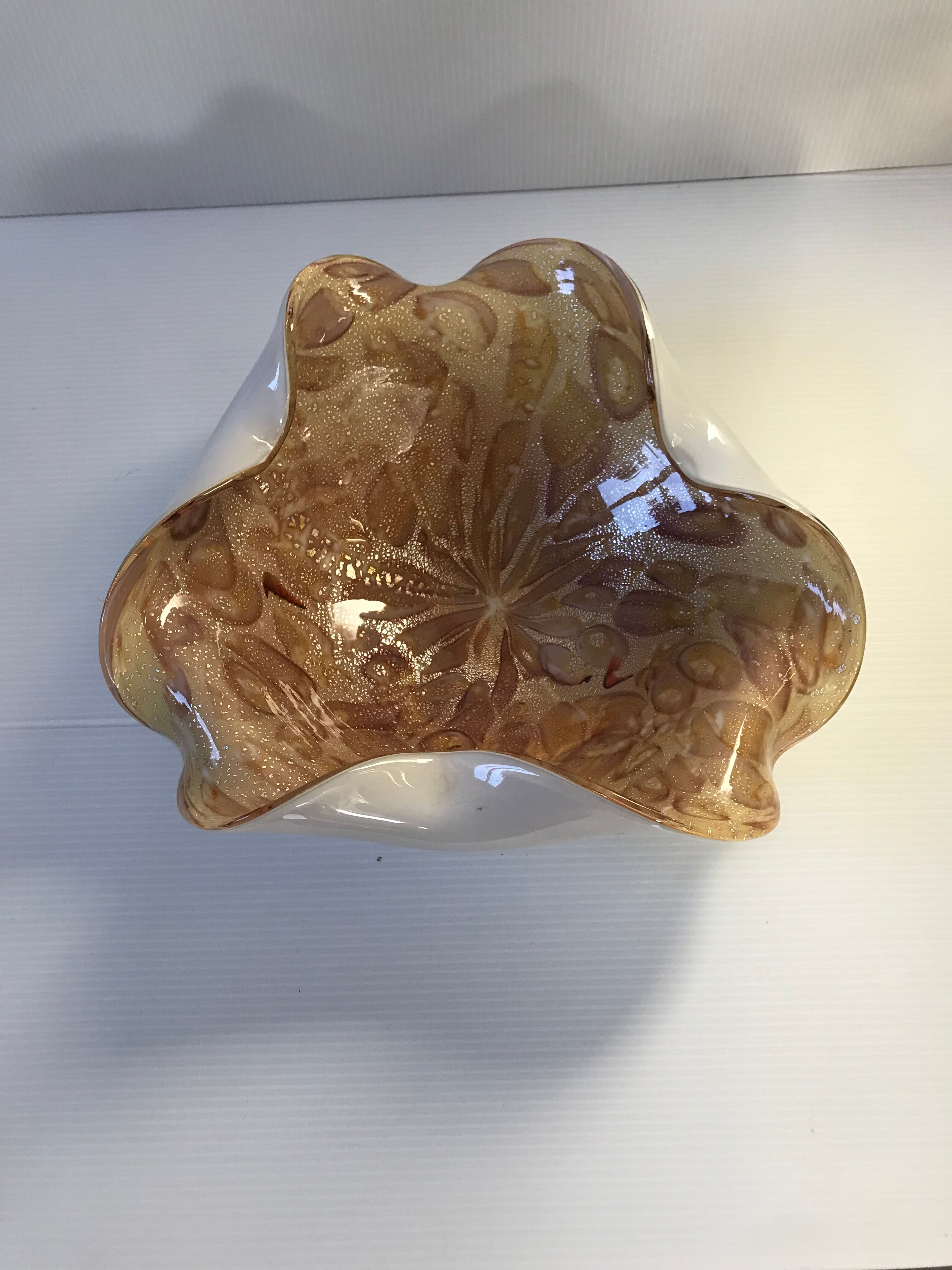 Vide-poches en verre de Murano vintage