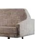Vintage Sandinavian sofa in gray fabrics, wool sofa