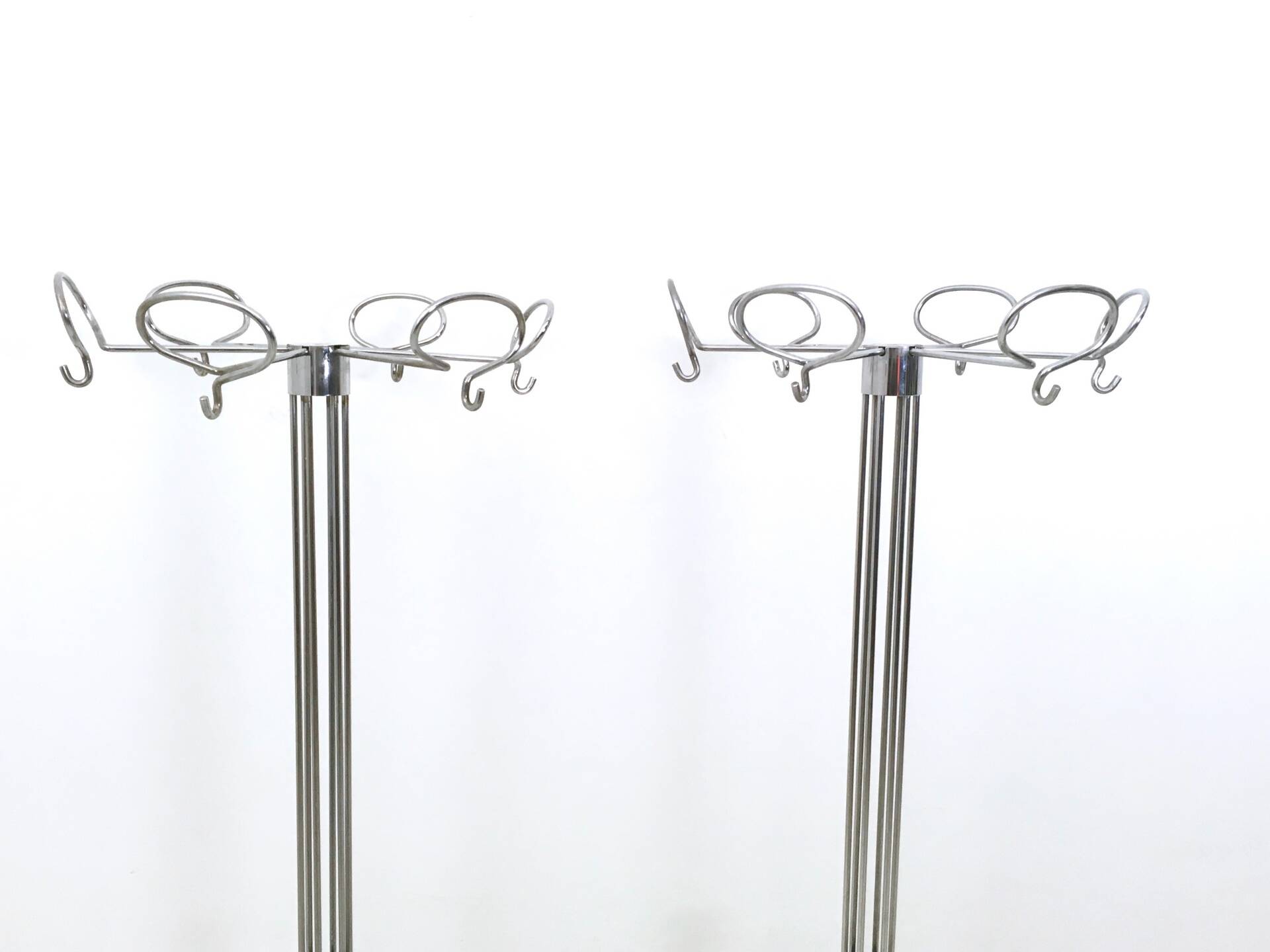 Minimalist Plated Metal Coat Rack by Valenti, Italy