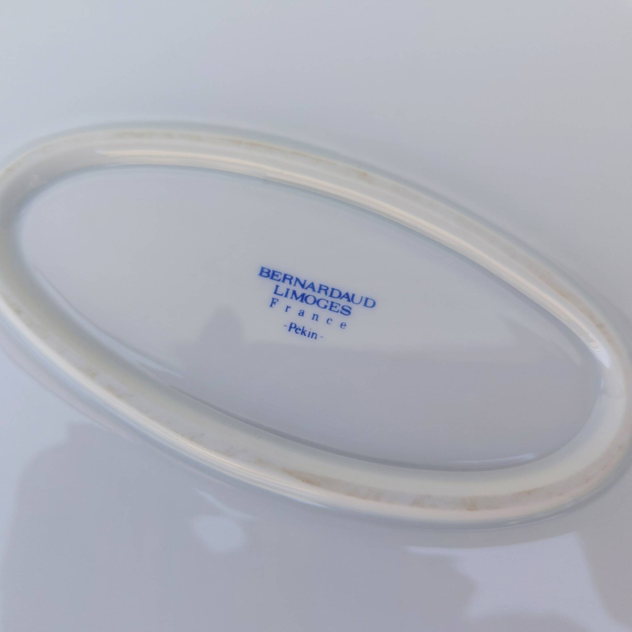 Large oval serving dish, Bernardaud, Limoges, Beijing