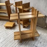 4 solid elm shelves Maison Regain